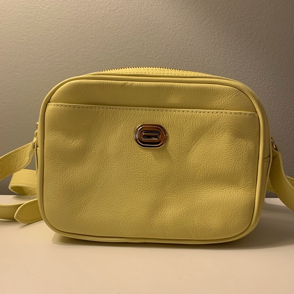 Talbots Handbags - Talbots yellow Leather Crossbody